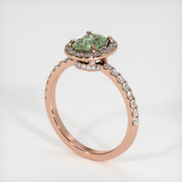 1.10 Ct. Sapphire Ring, 14K Rose Gold 2