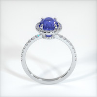 3.30 Ct. Blue Sapphire Ring, 10K White Gold 3