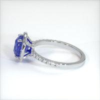3.30 Ct. Blue Sapphire Ring, 10K White Gold 4