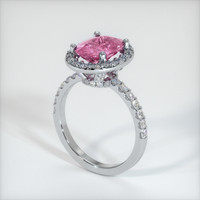 2.09 Ct. Pink Sapphire Ring, 10K White Gold 2