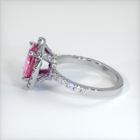 2.09 Ct. Pink Sapphire Ring, 10K White Gold 4