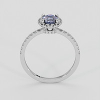 1.13 Ct. Color Change Sapphire Ring, 10K White Gold 3