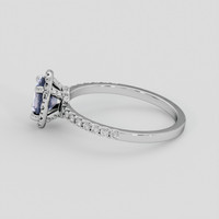 1.13 Ct. Color Change Sapphire Ring, 10K White Gold 4