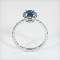 0.79 Ct. Sapphire Ring, 14K White Gold 3