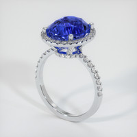 6.50 Ct. Sapphire Ring, 14K White Gold 2