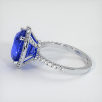 6.50 Ct. Sapphire Ring, 14K White Gold 4