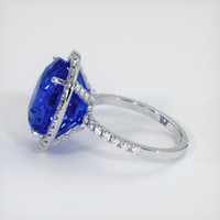 12.55 Ct. Sapphire Ring, 14K White Gold 4