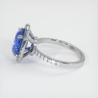 4.05 Ct. Sapphire Ring, 14K White Gold 4