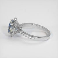 2.25 Ct. Bi Color Sapphire Ring, 14K White Gold 4