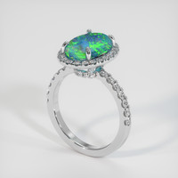 1.98 Ct. Gemstone Ring, 14K White Gold 2