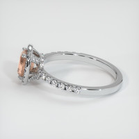 0.84 Ct. Sapphire Ring, 14K White Gold 4