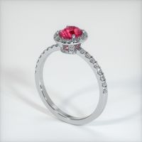 Ruby Ring 0.81 Ct. 14K White Gold Preview