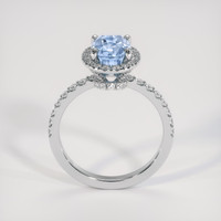2.52 Ct. Blue Sapphire Ring, 14K White Gold 3
