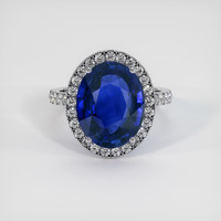 5.27 Ct. Sapphire Ring, 14K White Gold 1