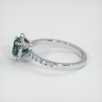 0.73 Ct. Sapphire Ring, 14K White Gold 4