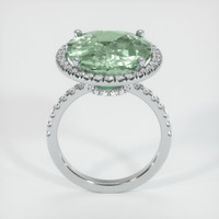 11.33 Ct. Green Sapphire Ring, 14K White Gold 3