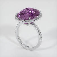 13.78 Ct. Sapphire Ring, 14K White Gold 2
