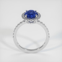 3.14 Ct. Sapphire Ring, 18K White Gold 3