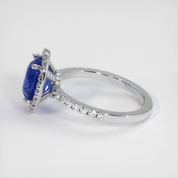 3.14 Ct. Sapphire Ring, 18K White Gold 4