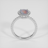 0.80 Ct. Multi Color Opal Ring, 18K White Gold 3