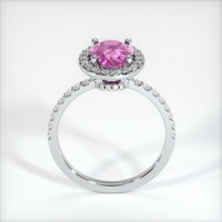 2.26 Ct. Purplish Pink Sapphire Ring, 18K White Gold 3