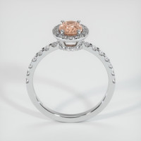 0.84 Ct. Sapphire Ring, 18K White Gold 3