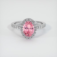 2.09 Ct. Sapphire Ring, 18K White Gold 1
