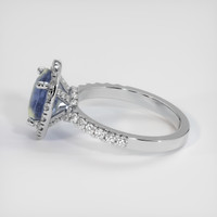 1.91 Ct. Bi Color Sapphire Ring, 18K White Gold 4