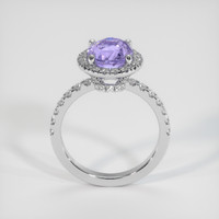 3.56 Ct. Purple Sapphire Ring, 18K White Gold 3