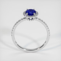 0.98 Ct. Blue Sapphire Ring, 18K White Gold 3
