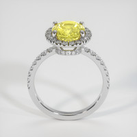 3.06 Ct. Yellow Sapphire Ring, 18K White Gold 3