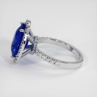 5.27 Ct. Sapphire Ring, 18K White Gold 4