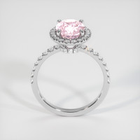 3.05 Ct. Pink Sapphire Ring, 18K White Gold 3