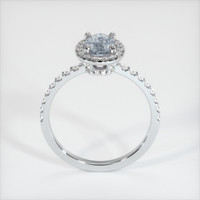 0.80 Ct. Sapphire Ring, 18K White Gold 3