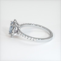 0.80 Ct. Sapphire Ring, 18K White Gold 4