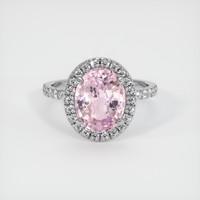 3.61 Ct. Sapphire Ring, 18K White Gold 1
