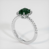 2.17 Ct. Sapphire Ring, 18K White Gold 2