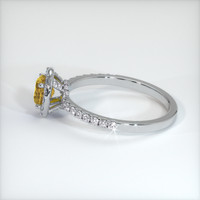 0.68 Ct. Sapphire Ring, 18K White Gold 4
