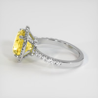 5.04 Ct. Sapphire Ring, 18K White Gold 4