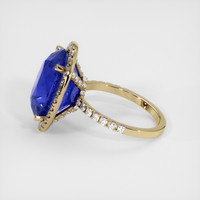 13.50 Ct. Blue Sapphire Ring, 14K Yellow Gold 4