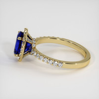 2.04 Ct. Blue Sapphire Ring, 14K Yellow Gold 4