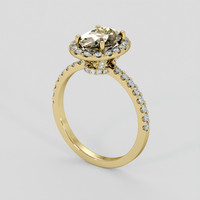 1.53 Ct. Multi Color Tourmaline Ring, 14K Yellow Gold 2