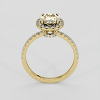 1.53 Ct. Multi Color Tourmaline Ring, 14K Yellow Gold 3
