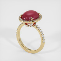 9.21 Ct. Ruby  Ring - 14K Yellow Gold 2