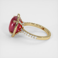 9.21 Ct. Ruby  Ring - 14K Yellow Gold 4