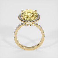 10.13 Ct. Sapphire Ring, 14K Yellow Gold 3