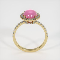 2.88 Ct. Reddish Pink Sapphire Ring, 14K Yellow Gold 3