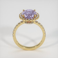 4.53 Ct. Purple Sapphire Ring, 14K Yellow Gold 3