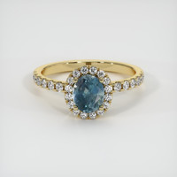 1.03 Ct. Sapphire Ring, 14K Yellow Gold 1