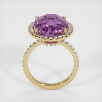 13.78 Ct. Purple Sapphire Ring, 14K Yellow Gold 3